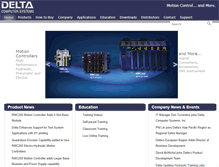 Tablet Screenshot of deltamotion.com